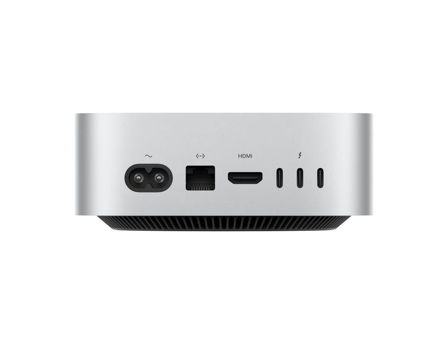 Mac mini: Apple M4 chip with 10‑core CPU and 10‑core GPU, 24GB, 512GB