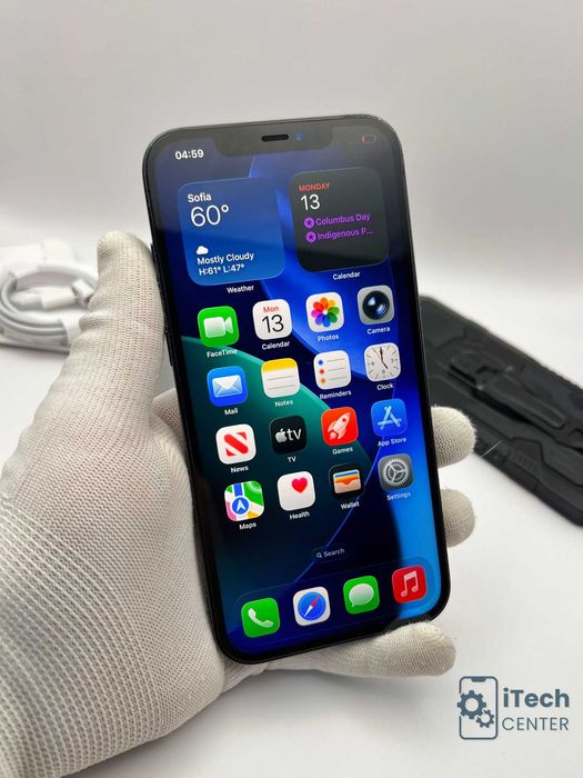 iPhone 12 Pro MAX, 128GB, Blue, 100% батерия, КАТО НОВ, ГАРАНЦИЯ!