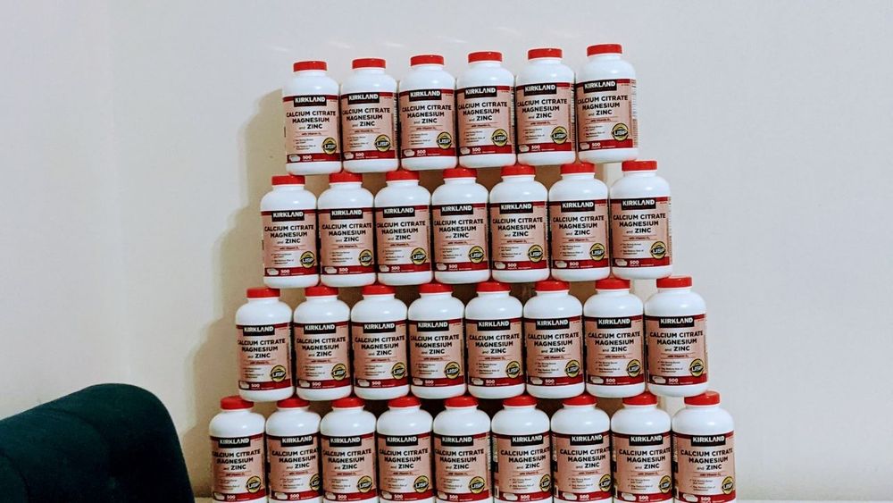 Оптом Кальций магний цинк Д3 500 шт из США Calcium magnium zinc D3