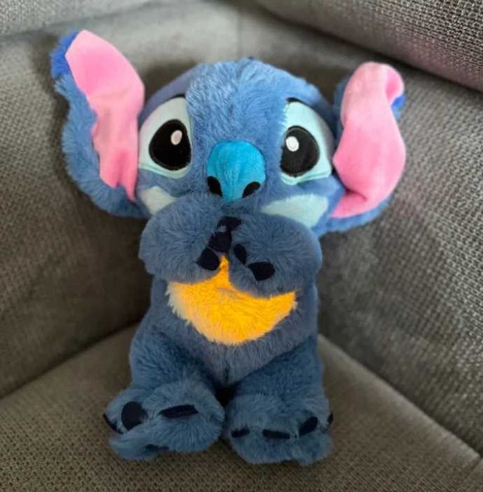 Jucarie de plus cu respiratie Stitch albastru