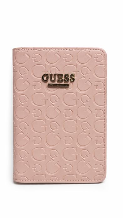 GUESS калъф за паспорт – чисто нов, розов G Cube