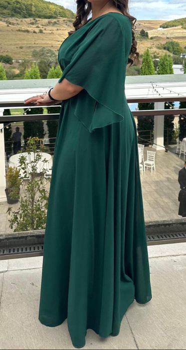 Rochie ocazie elegantă verde smarald