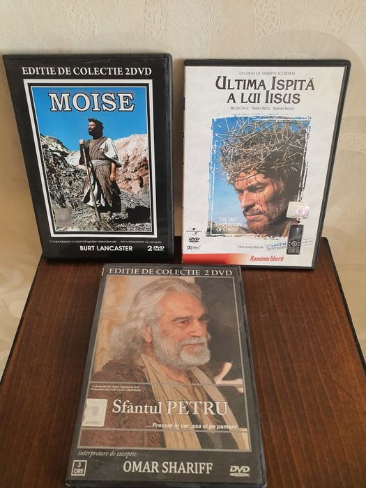 Filme pe dvd colectie variata -Moise-Ultima ispita a lui ISUS -Sfantul PETRU