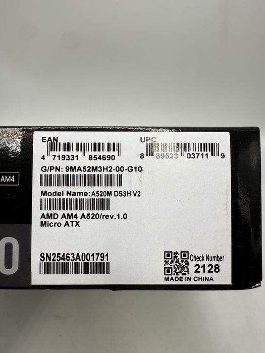 Placa de baza Gigabyte A520M DS3H V2 Sigilata