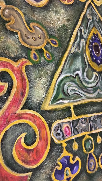 Картина в Казахском стиле