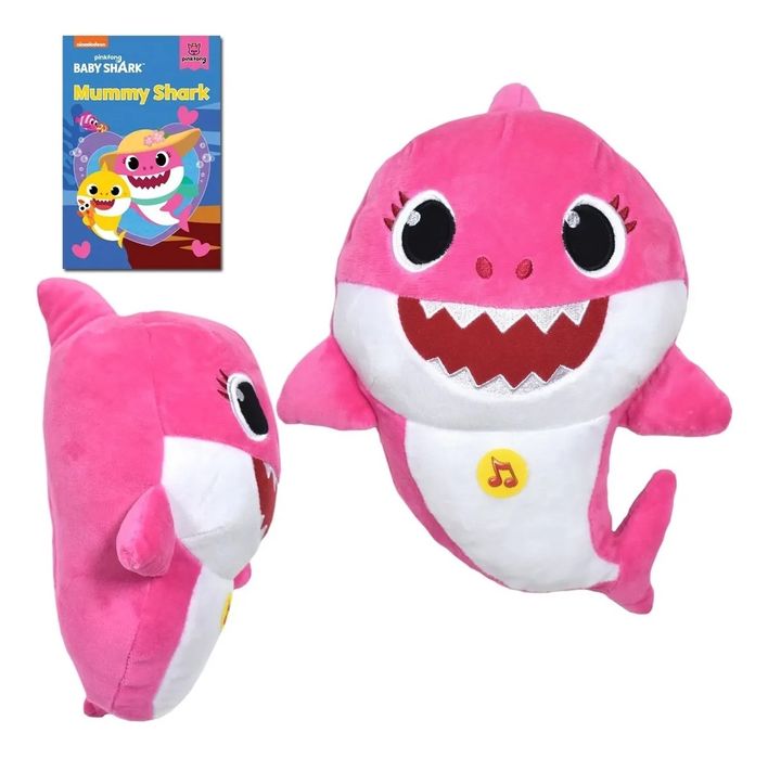 Jucarie Plus Baby Shark Set 3 Rechini Colorati