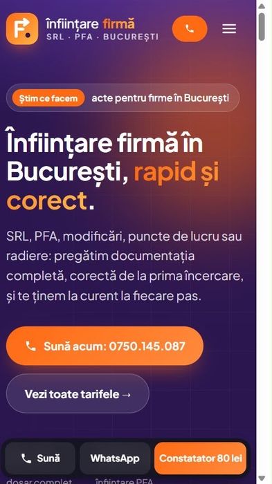 Refacere-creare site web profesional design modern si rapid pentru telefon / pc - optimizare seo / site care vinde