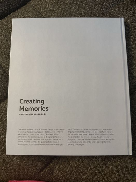 VW Creating memories Design book