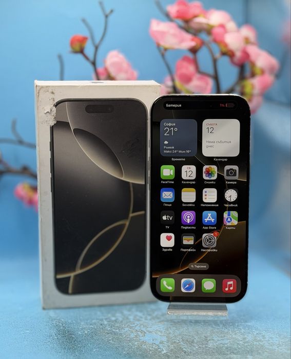 Apple iPhone 16 Pro, 256GB, 5G, Natural Titanium