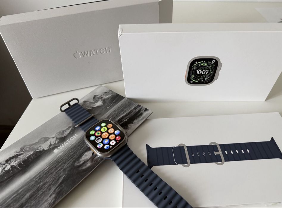 Ceas Apple Watch Ultra 3 49mm Natural Titanium (GPS+ Cellular) (Nou, Sigilat)