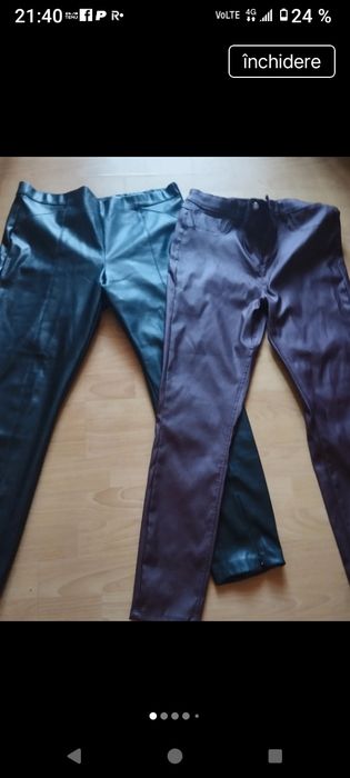 Pantaloni noi imitație piele