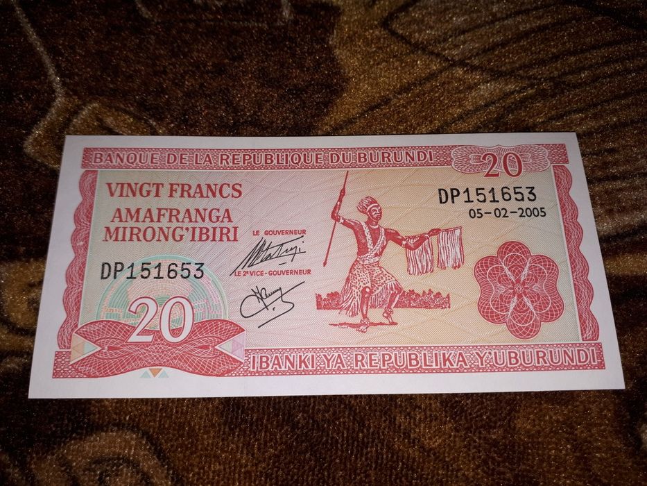 20 Франка Бурунди