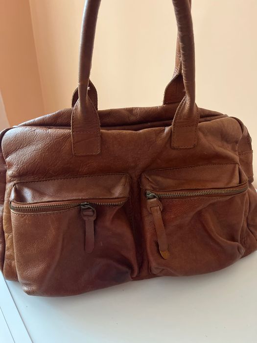 Уникална чанта от естествена кожа