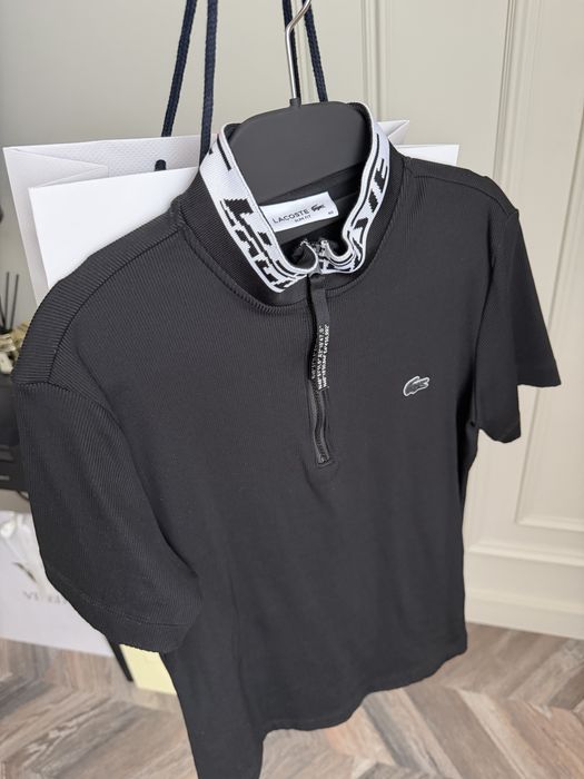Lacoste черное поло, оригинал женское.