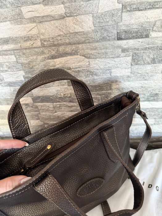 The Bridge Дамска кафява кожена чанта от естествена кожа