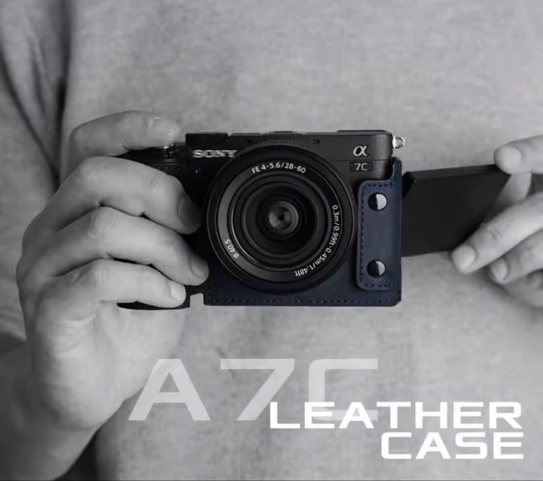 Halfcase pentru Sony A7C  piele naturala Mr. stone