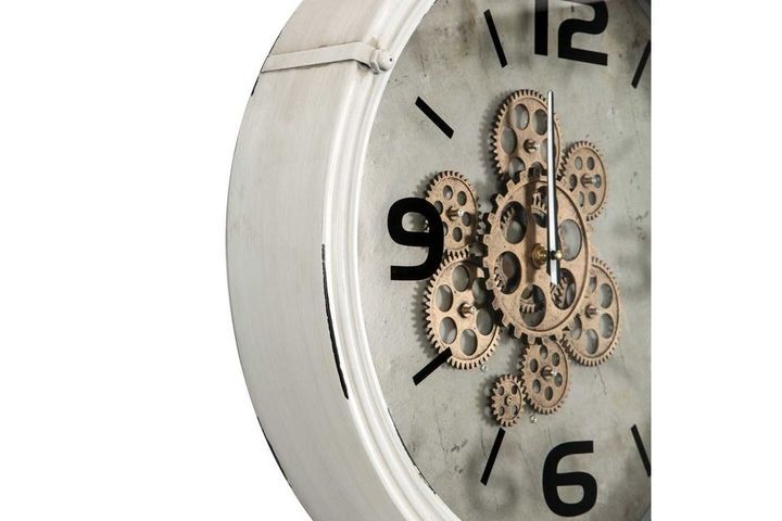 Ceas de perete din metal, mecanism kinetic | Livrare Gratis Bucuresti