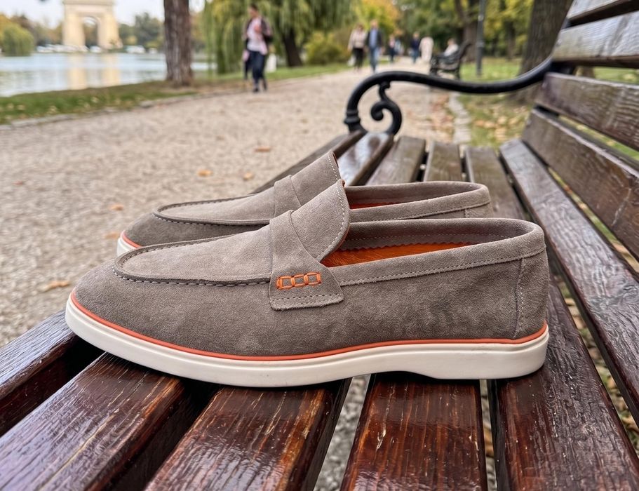 Mocasini Hermes - Premium - Piele intoarsa