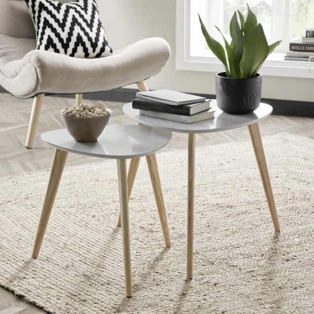 Сет 2 помощни холни масички