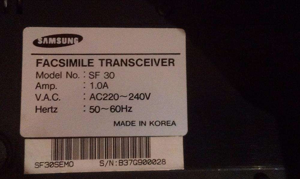 Продам телефон-факс SAMSUNG SF-30