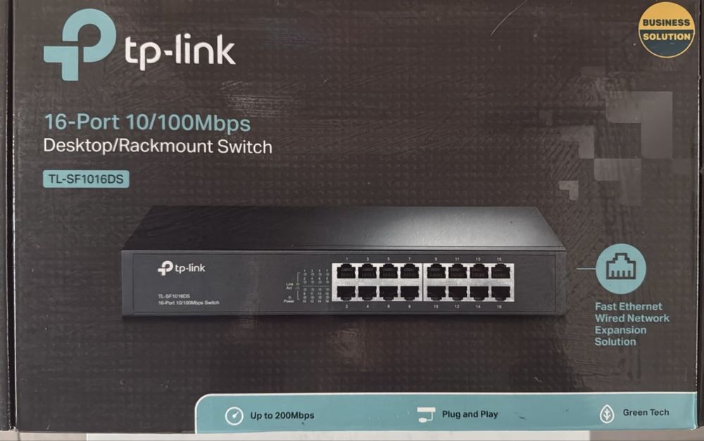 Коммутатор TP-Link TL-SF1016DS черный