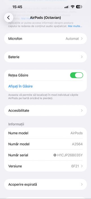 Caști AirPods 3 - stare excelentă