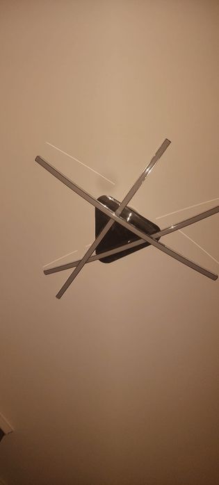 Plafoniera  led cu 3 brațe ,inox