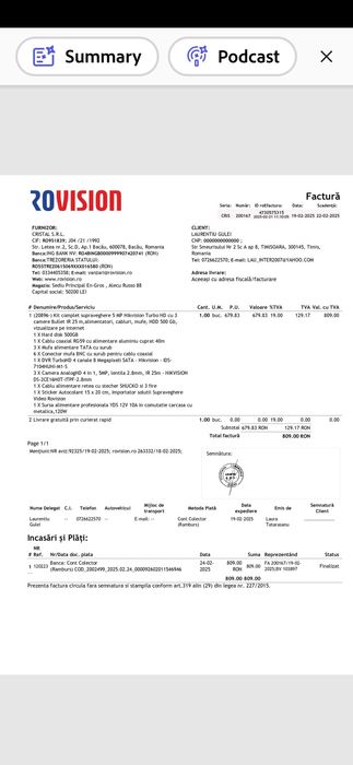 Kit complet 4 camere supraveghere Hikvision Analogice