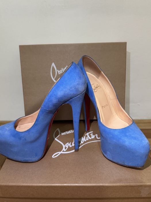 Christian Louboutin - Royal Blue Suede Daffodile 160
