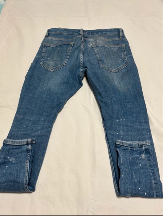 Blugi slim fit ripped
