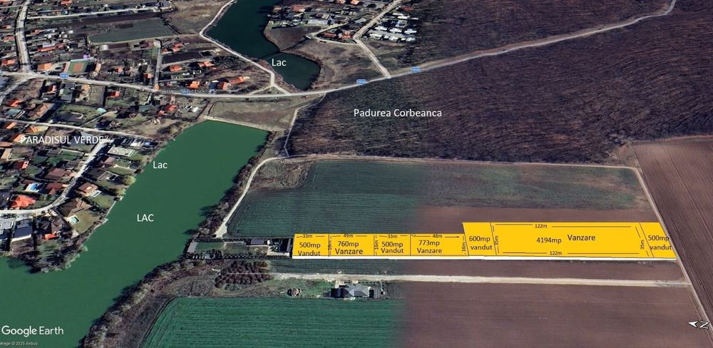 Teren intravilan Corbeanca