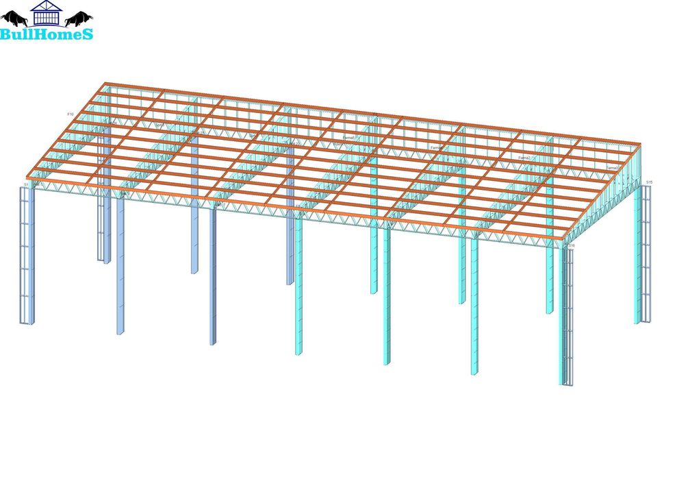 Хале,Халета,Складове,Навеси - 228м² - 24м х 9.5м х 6м