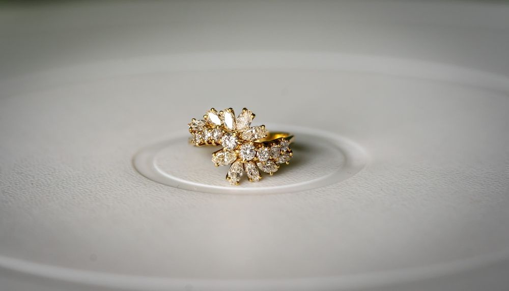 Inel vechi aur 18k diamante certificat