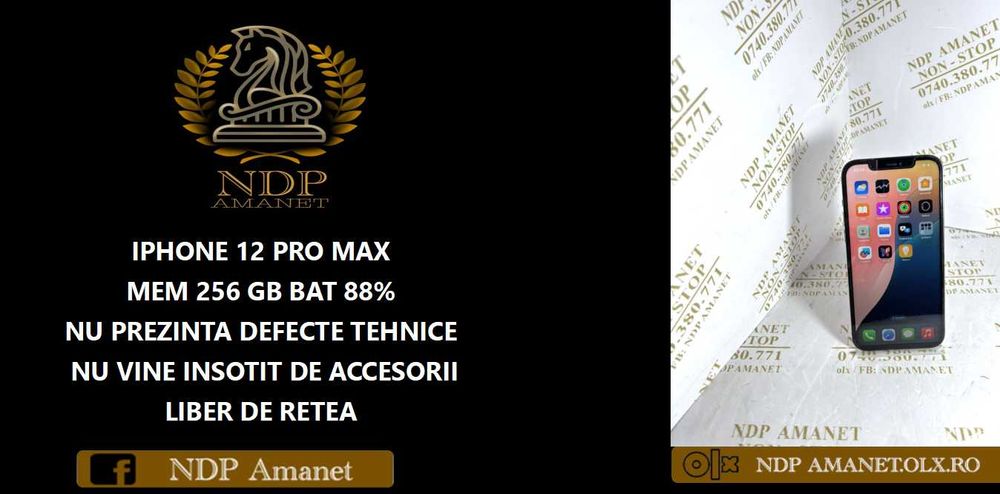 NDP Amanet Calea Mosilor 298 IPHONE 12 PRO MAX ( 47047)