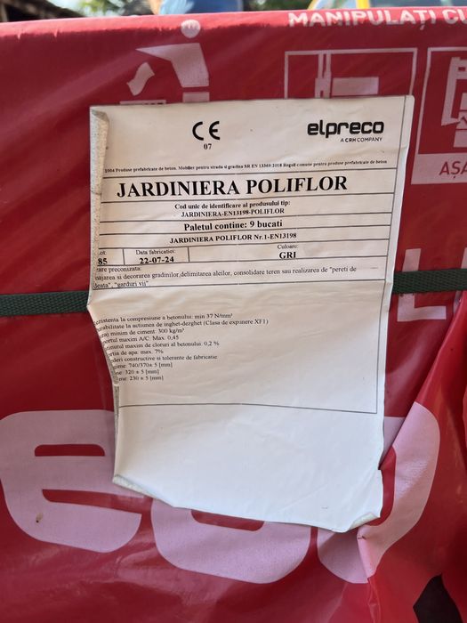 Jardiniere Poliflor Elpreco GRI sau GRAFIT produs NOU