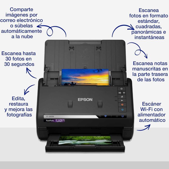 WiFi Скенер за снимки "EPSON" FF-680W, почти нов