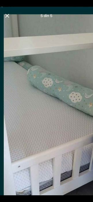 Pat cu saltea copii Montessori