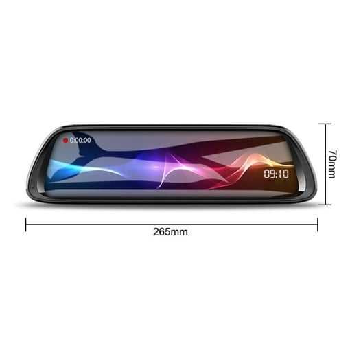 Camera Video Auto  DVR Dubla FullHD K62, Unghi 170, Display 10' LED