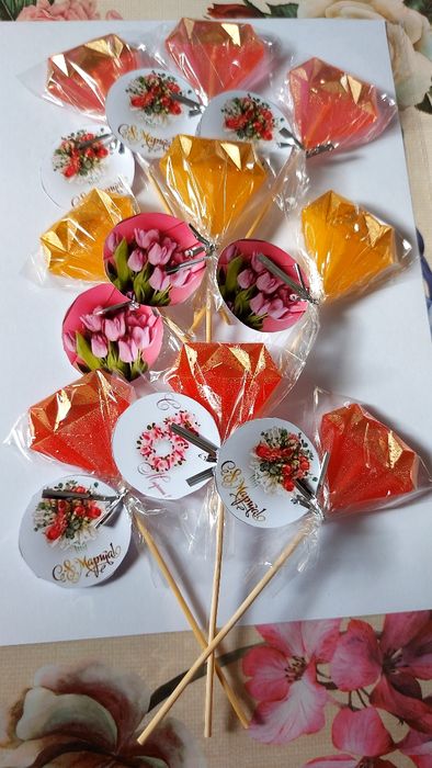 Леденцы на заказ тюльпаны