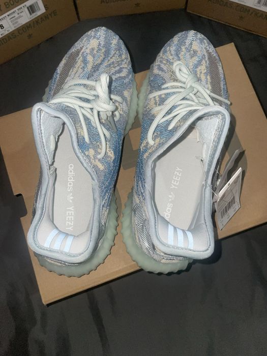 Yeezy 350 v2 Mx Blue, Albastru/Alb, Noi in cutie, Nepurtati, 41-42