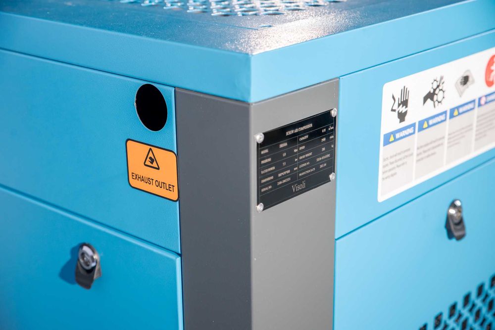 Compresor surub Visoli 7,5kw/10 bari +Uscator-Oferta!