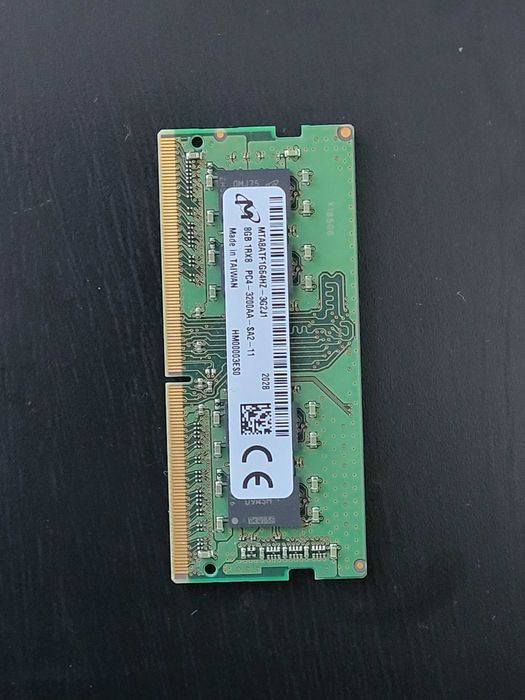 RAM Laptop 8Gb MICRON, MTA8ATF1G64HZ-362J1 8GB 1RX8 PC4-3200AA-SA2-11