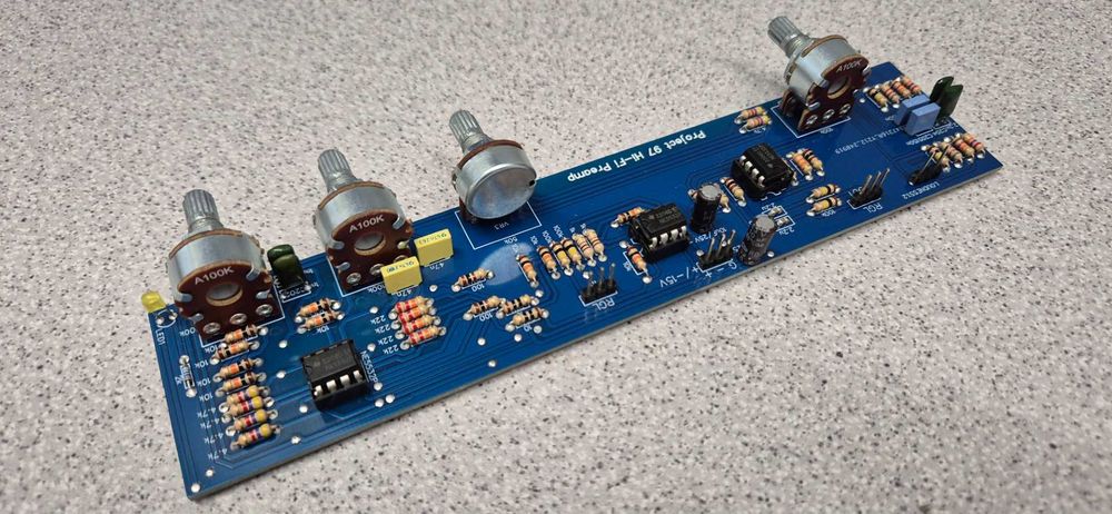 Modul preamplificator corector Rod Elliot Project 97