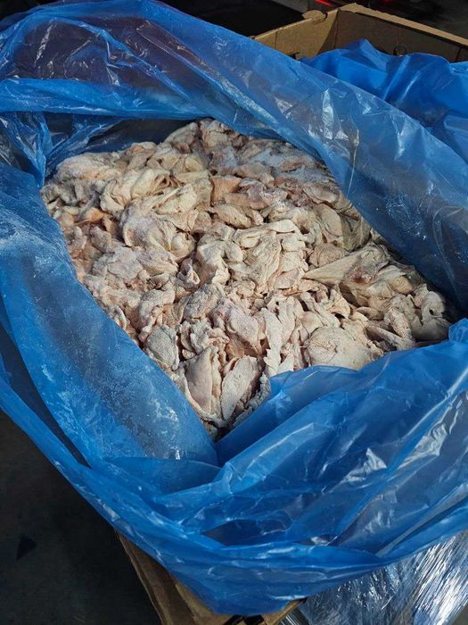 Кожа (шкура) куриная с бедра ЦБ Черкизово (tovuq terisi)