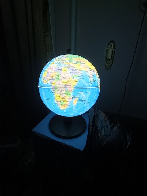 Светящийся Глобус  светильник+ глобус Globus chiroq  Globe