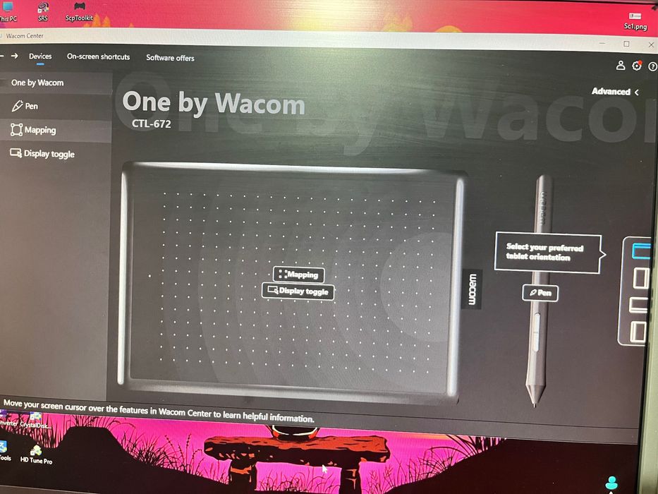 Tabletă grafică Wacom One CTL-672 - Fără creion