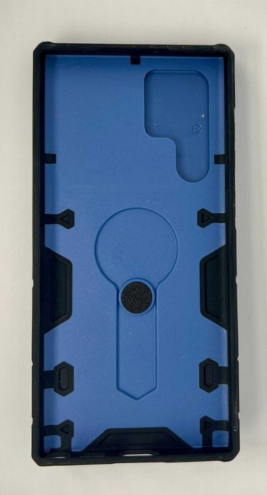 Husă silicon Samsung Galaxy S22 Ultra - CamShield - Inel - Albastru