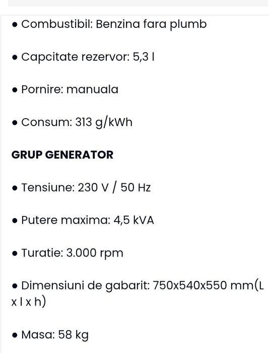 Generator curent honda