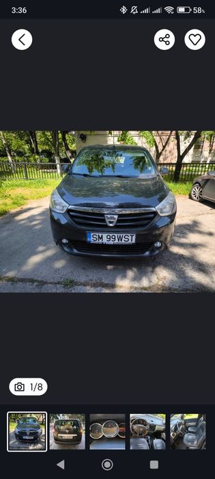 Vand dacia lodgy 5 locuri 1.2 cp 115
