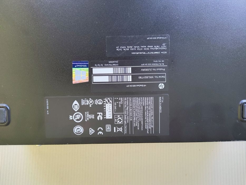 HP EliteDesk 800 G4 SFF,Intel Core i7-8700 CPU,3.20GHz,NO RAM NO HARD